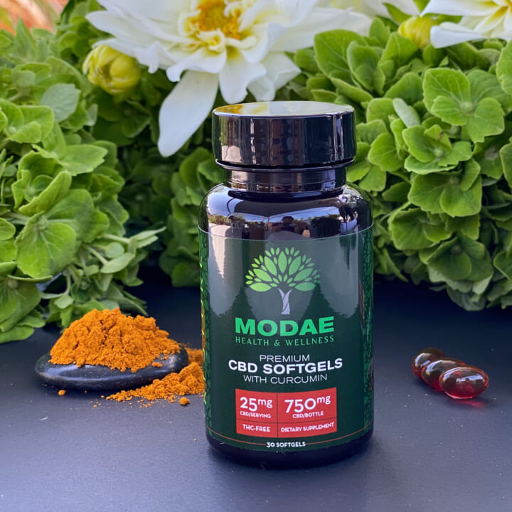 MODAE CBD Softgels with Curcumin